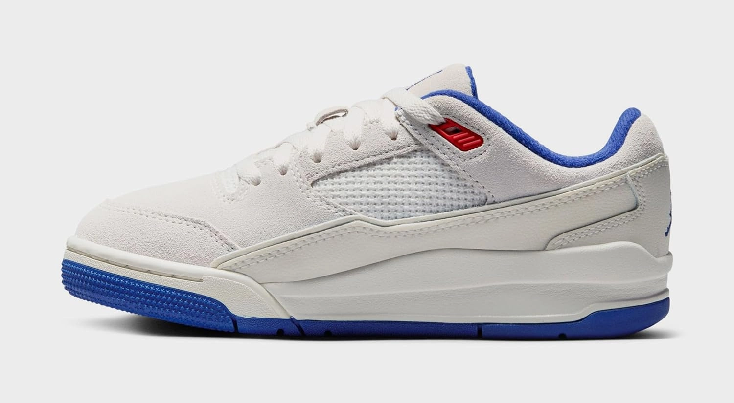 Flight Court Grade School Basketball Shoes (Phantom/Deep Royal Blue/Chile Red)