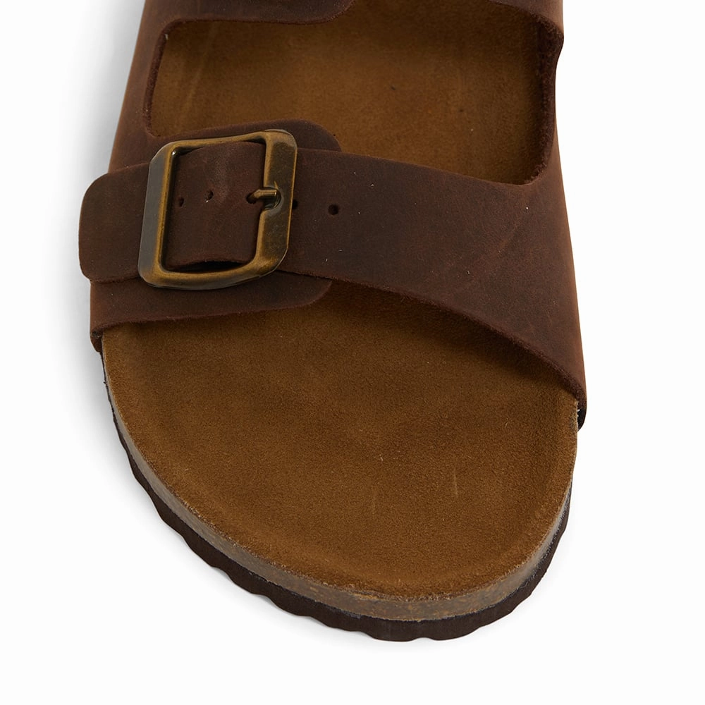 Florida Slide in Brown Nubuck