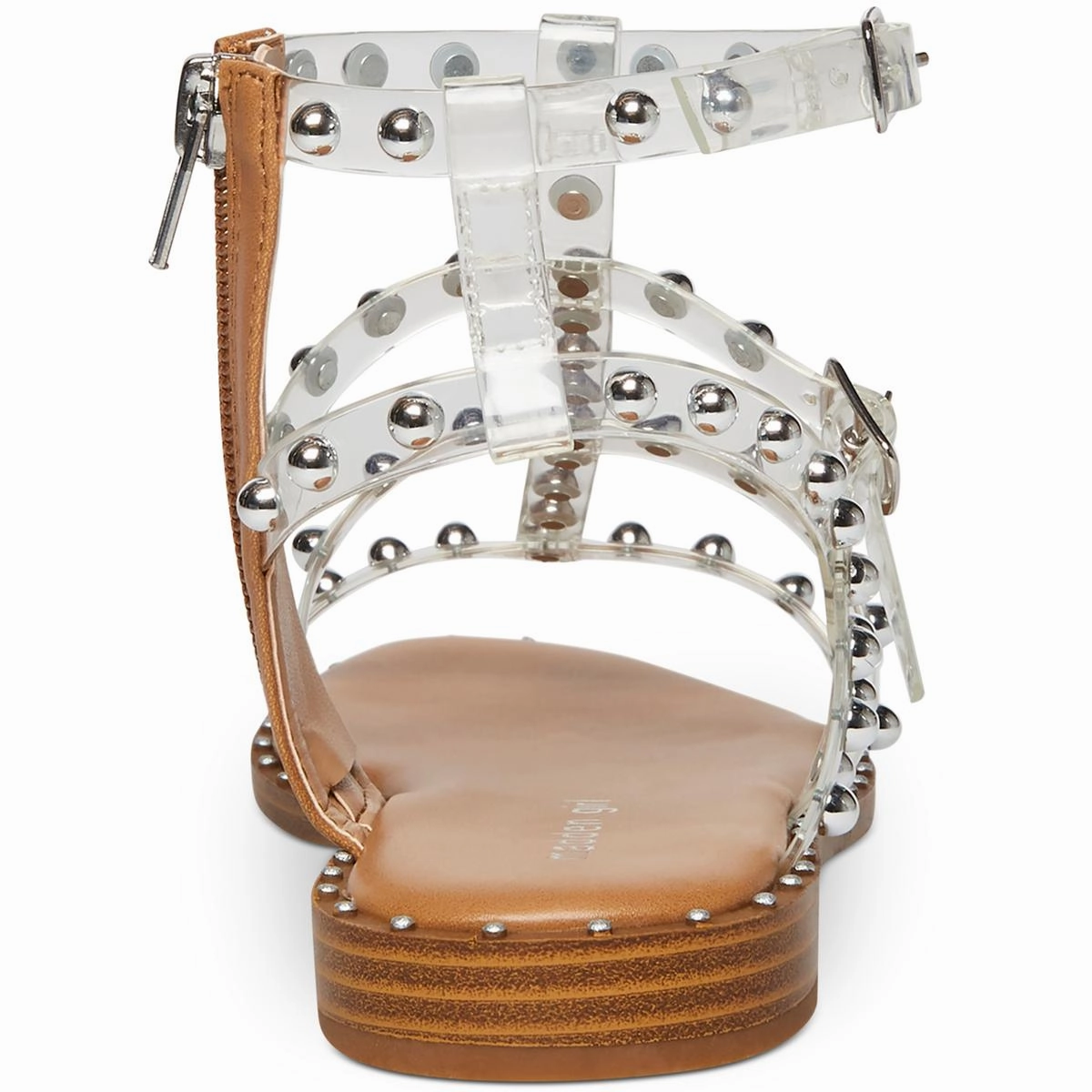 Follow Womens Vinyl Studded Gladiator Sandals