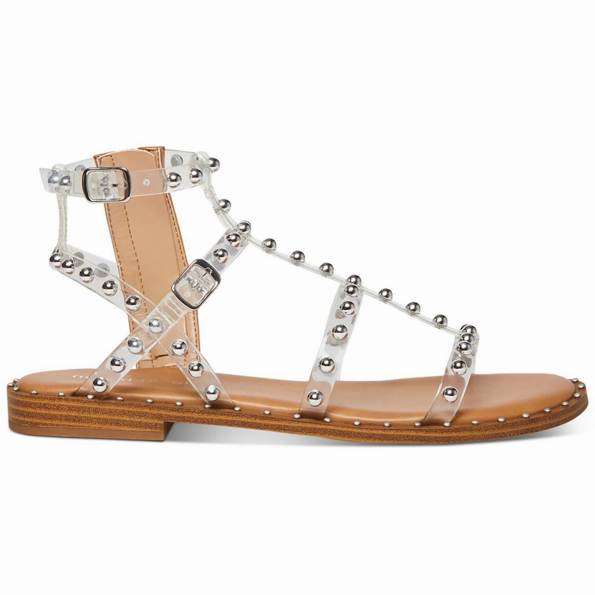 Follow Womens Vinyl Studded Gladiator Sandals