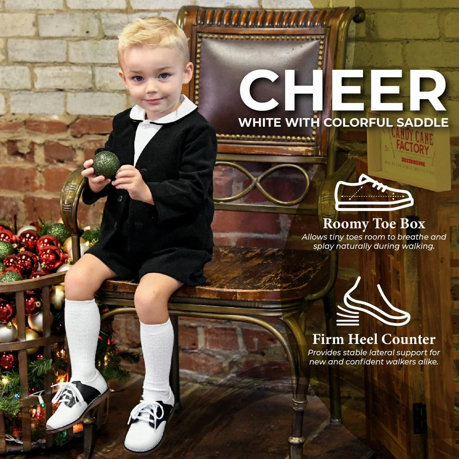 FootMates Cheer 3 Lace-Up (Infant/Toddler/Little Kid)