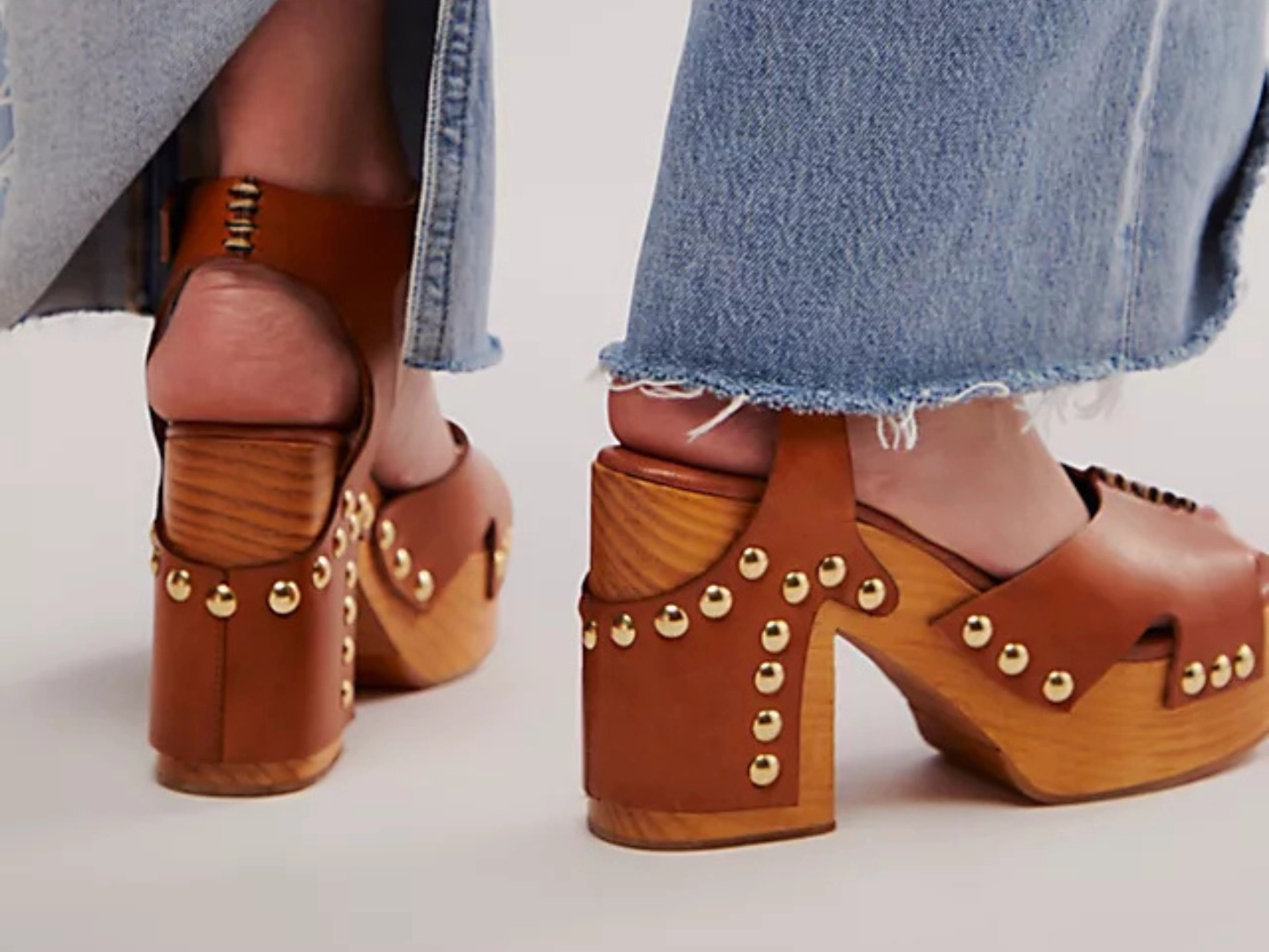 Free People: Cecily Clog in Luggage