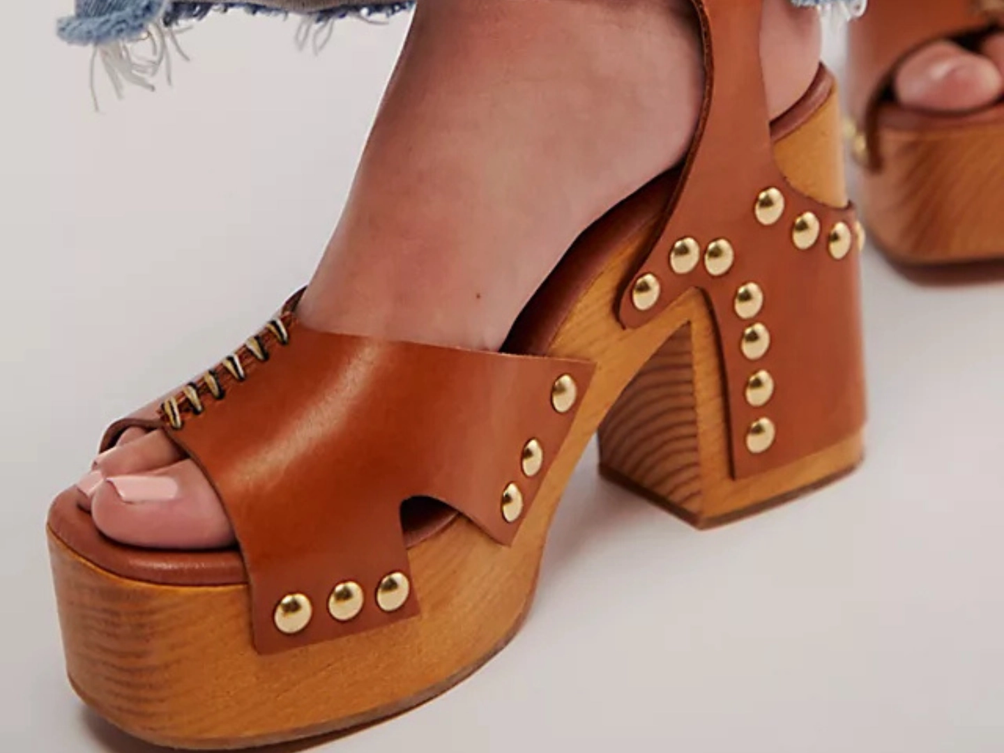Free People: Cecily Clog in Luggage
