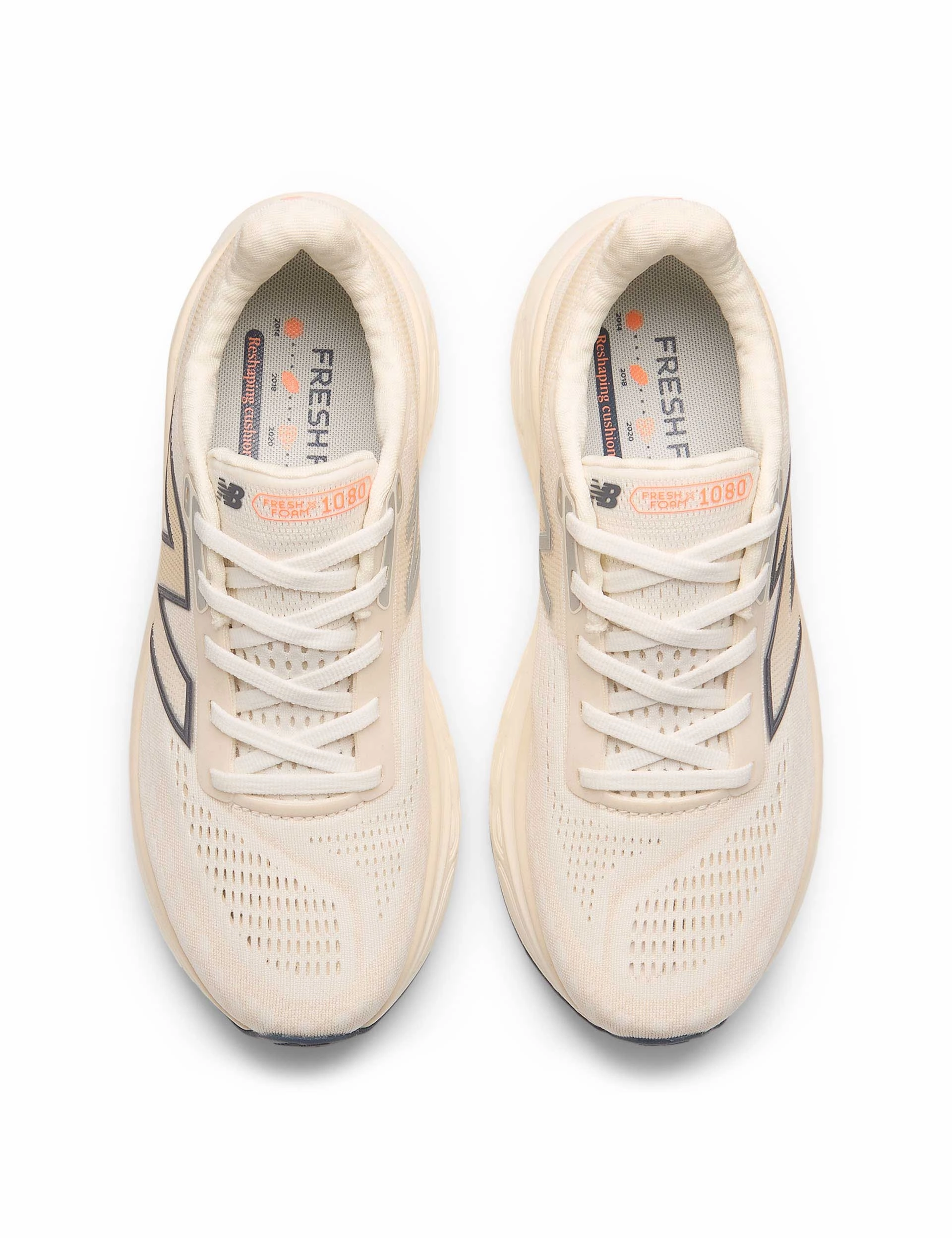 Fresh Foam X 1080 v14 Shoes - Sea Salt/Vintage Indigo/Hot Mango
