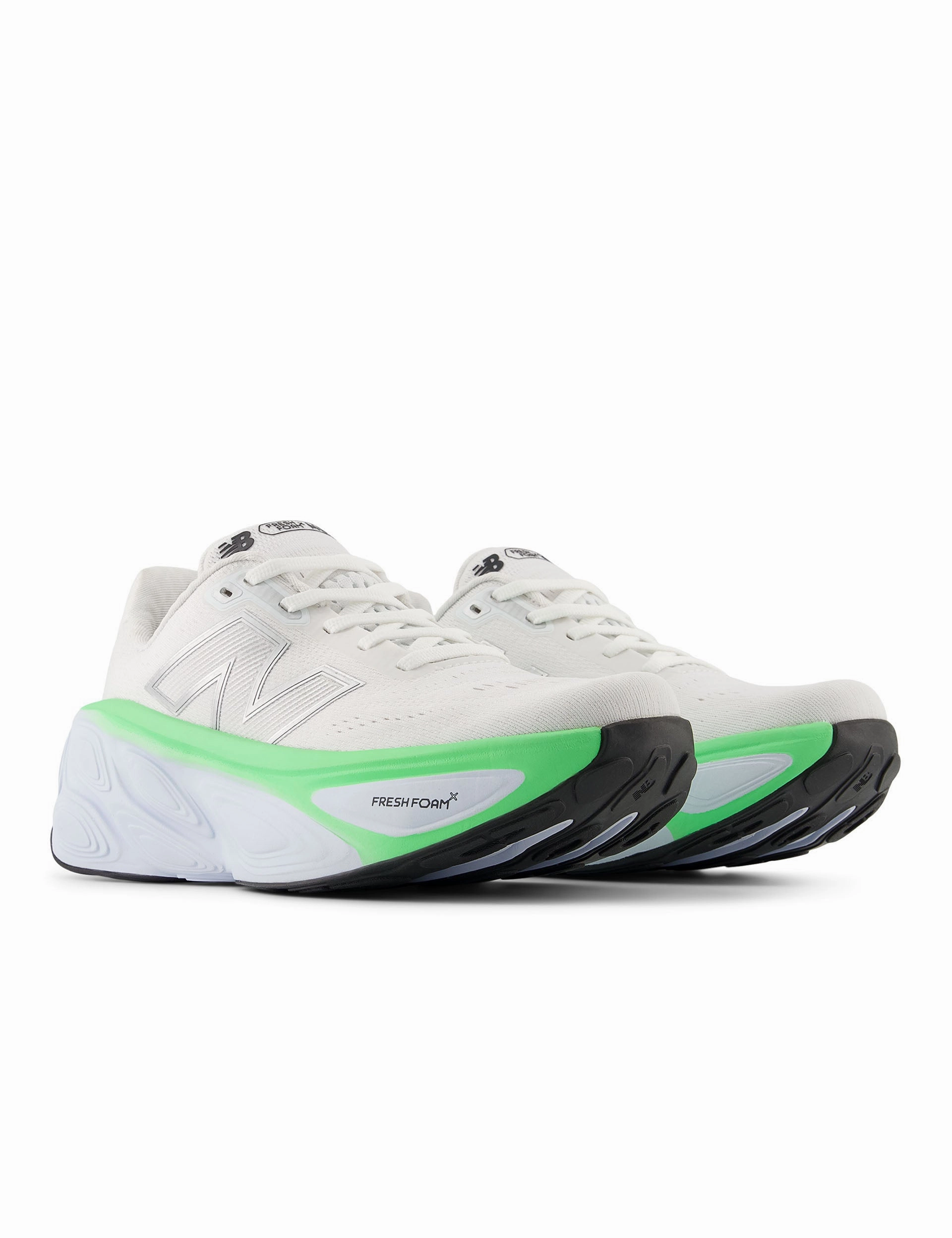 Fresh Foam X More v5 Shoes - White/Ice Blue/Electric Jade
