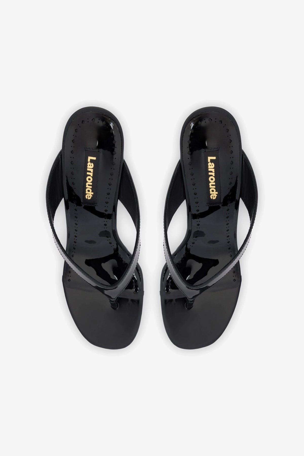 Gaia Wedge Sandal In Black Leather