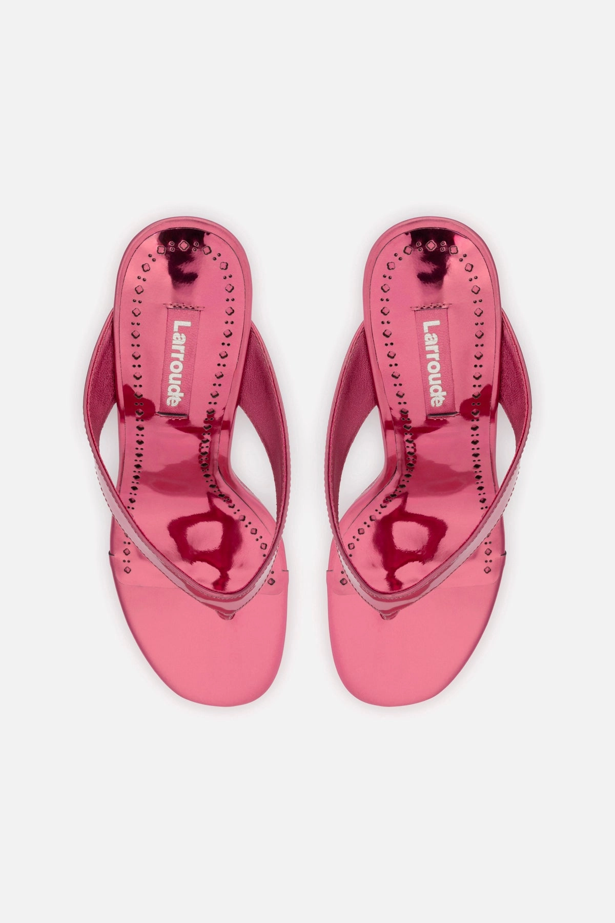 Gaia Wedge Sandal In French Rose Specchio