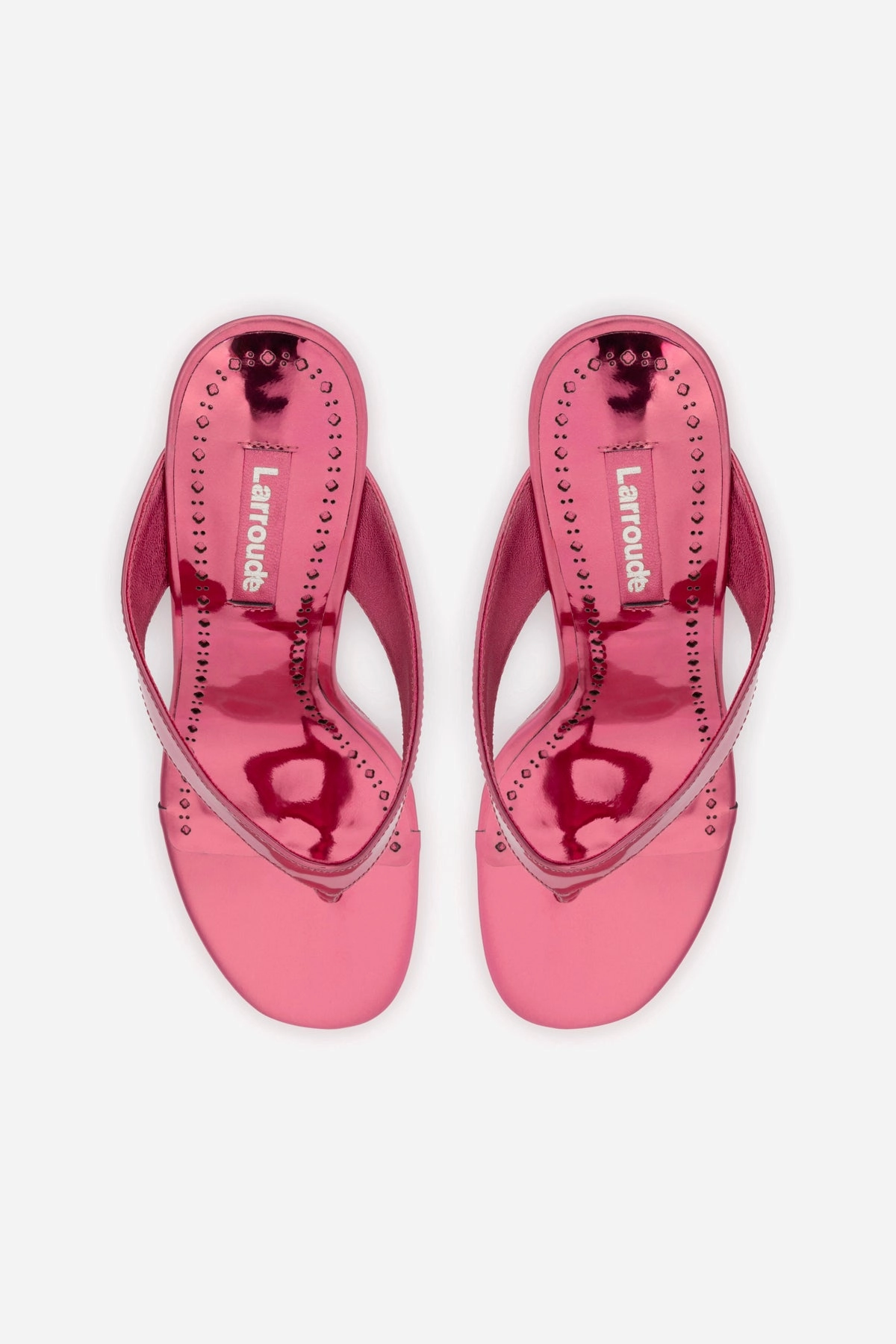 Gaia Wedge Sandal In French Rose Specchio
