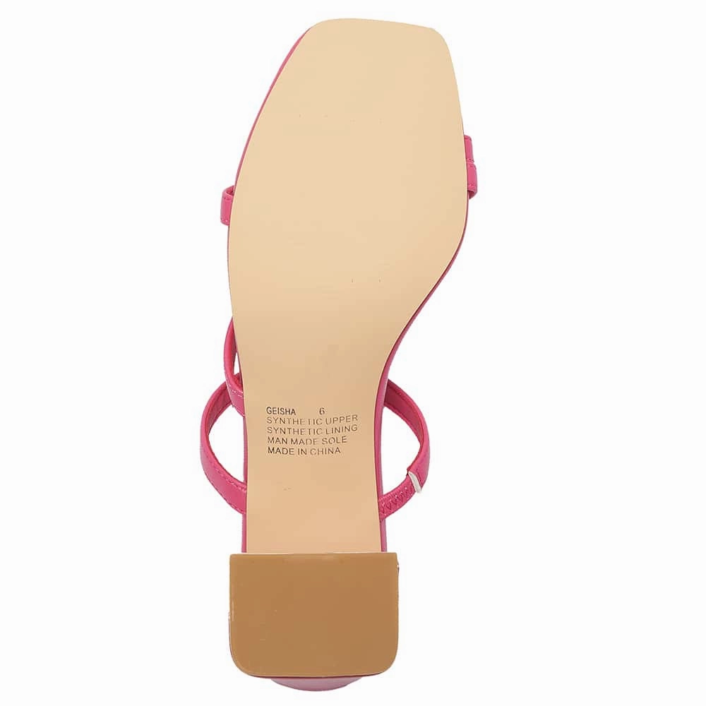 Geisha Heel in Pink Smooth