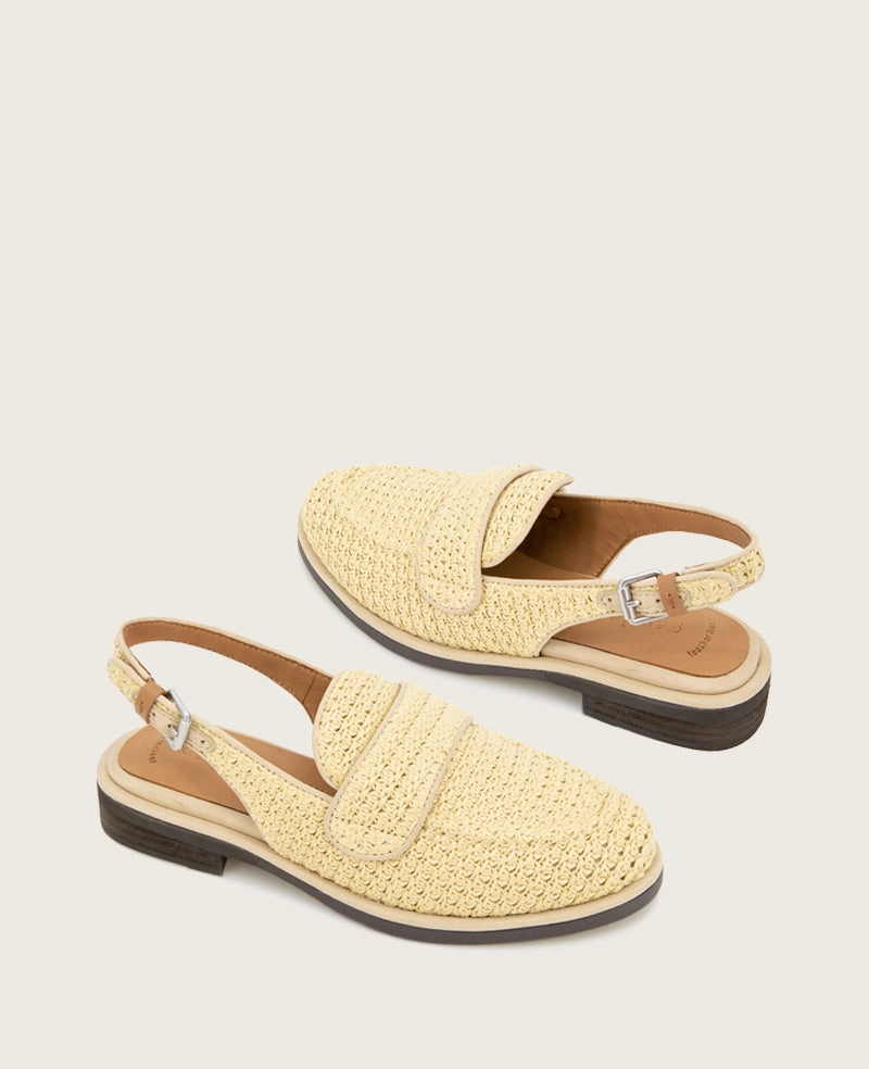 GENTLE SOULS - Caleb Raffia Slingback
