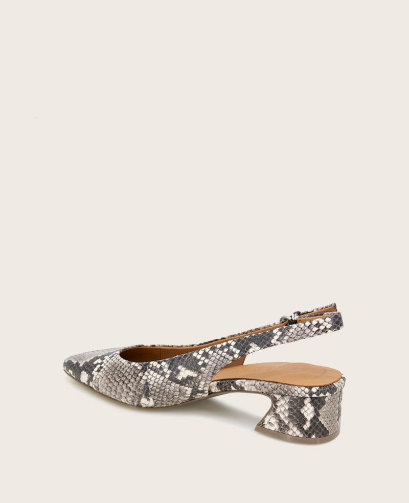 GENTLE SOULS - Georgia Snake Slingback Heel