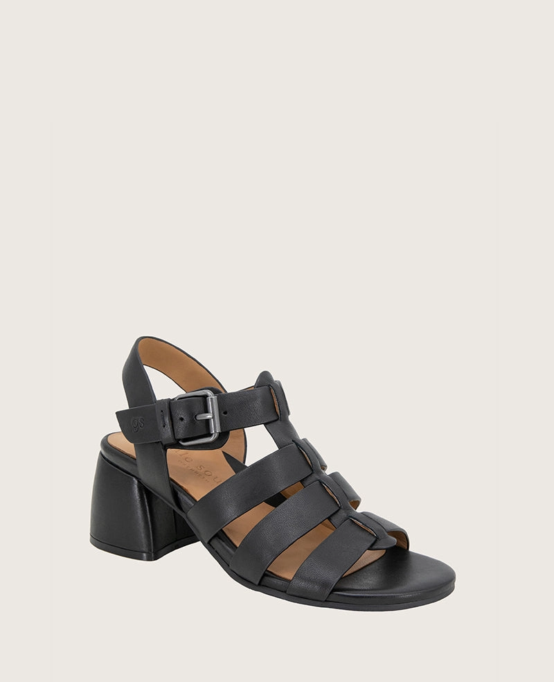 GENTLE SOULS - Margarite Leather Heel Sandal