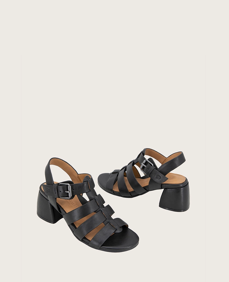 GENTLE SOULS - Margarite Leather Heel Sandal