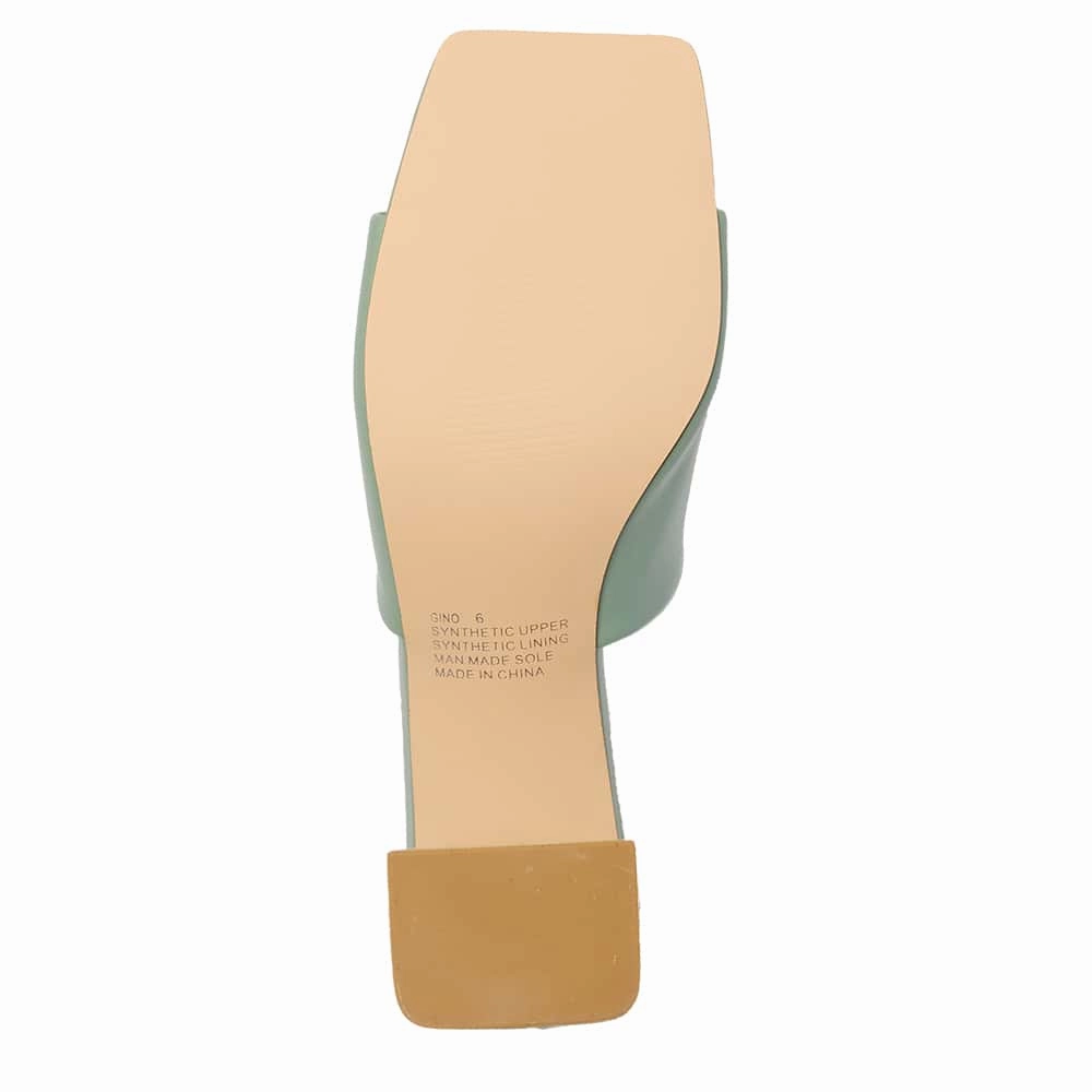 Gino Heel in Jade Smooth