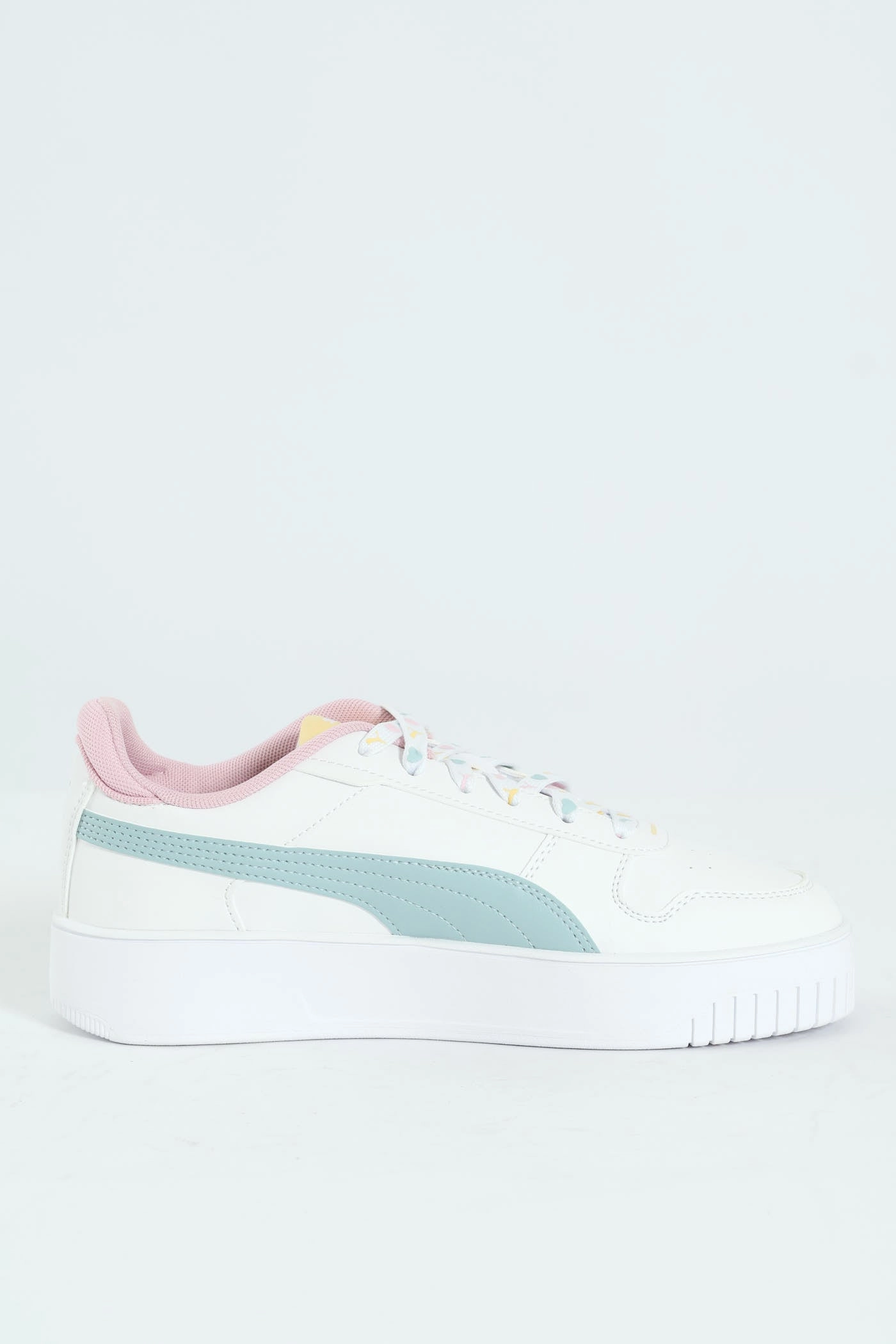 Girls Carina Lacey Street Sneaker - White