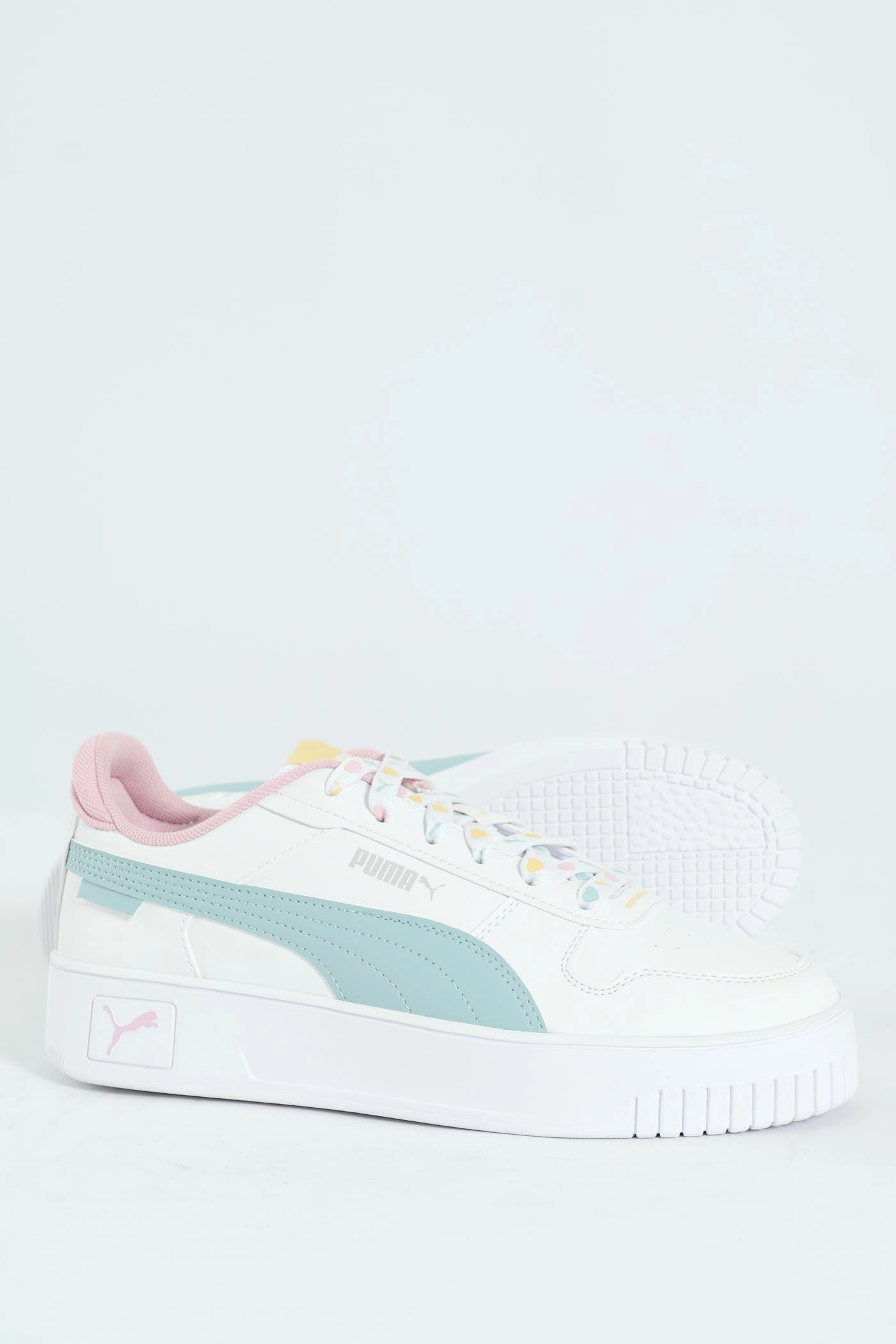 Girls Carina Lacey Street Sneaker - White