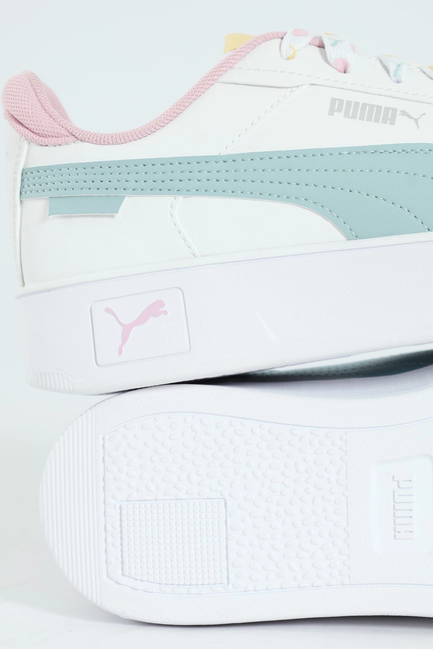 Girls Carina Lacey Street Sneaker - White