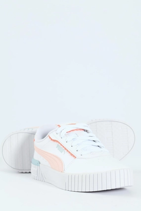 Girls Carina Off Side Sneaker - White