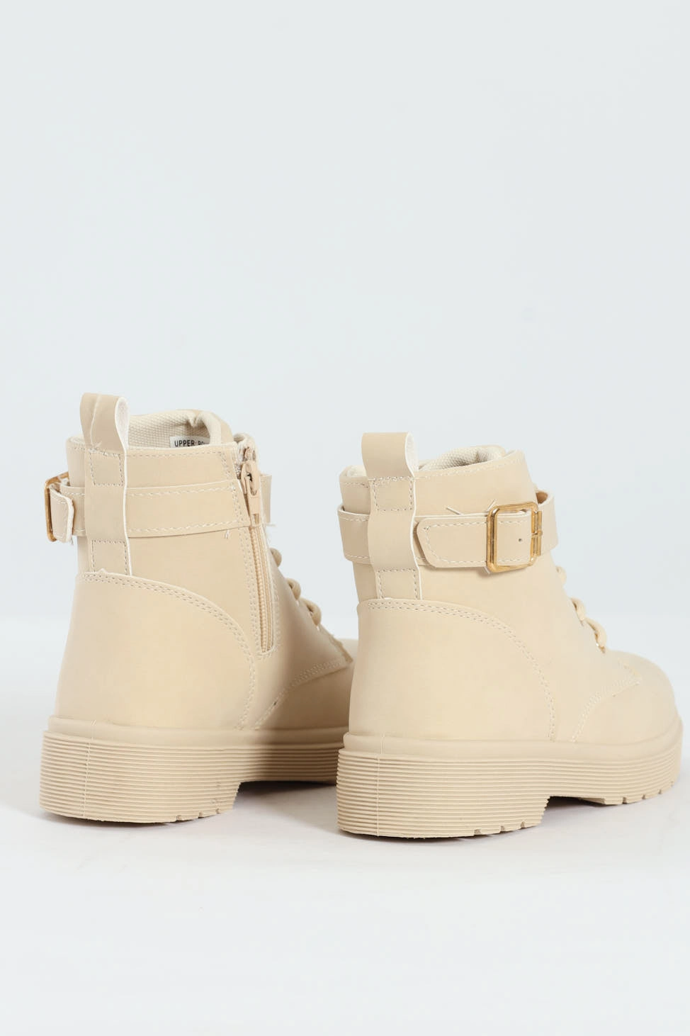 Girls Miltary Boot - Cream