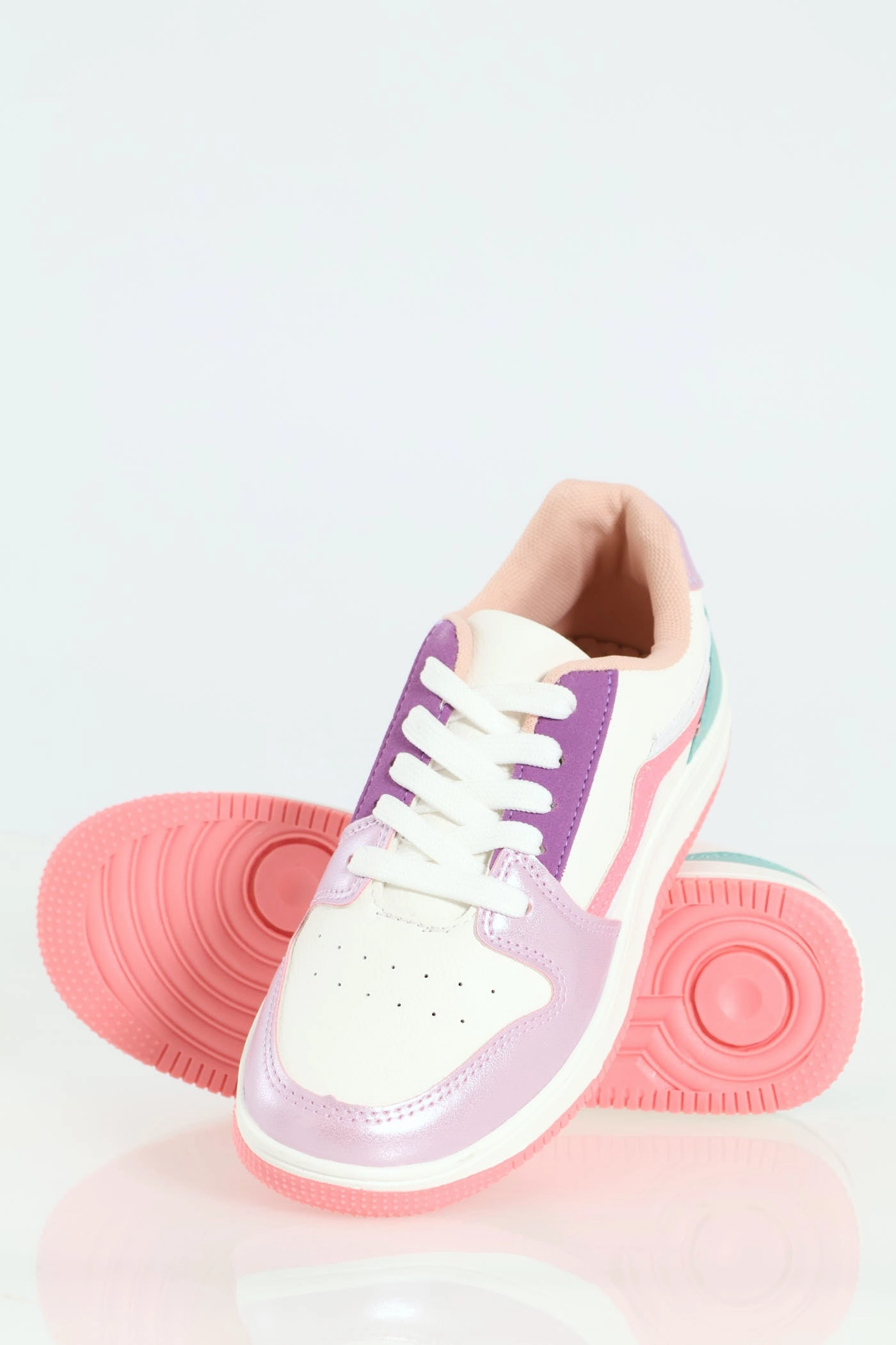 Girls Pearly Colourblock Sneaker - Multi
