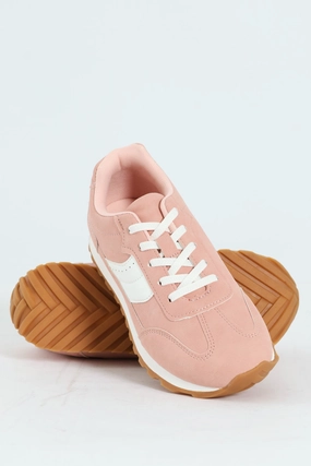 Girls Retro Sneaker - Blush