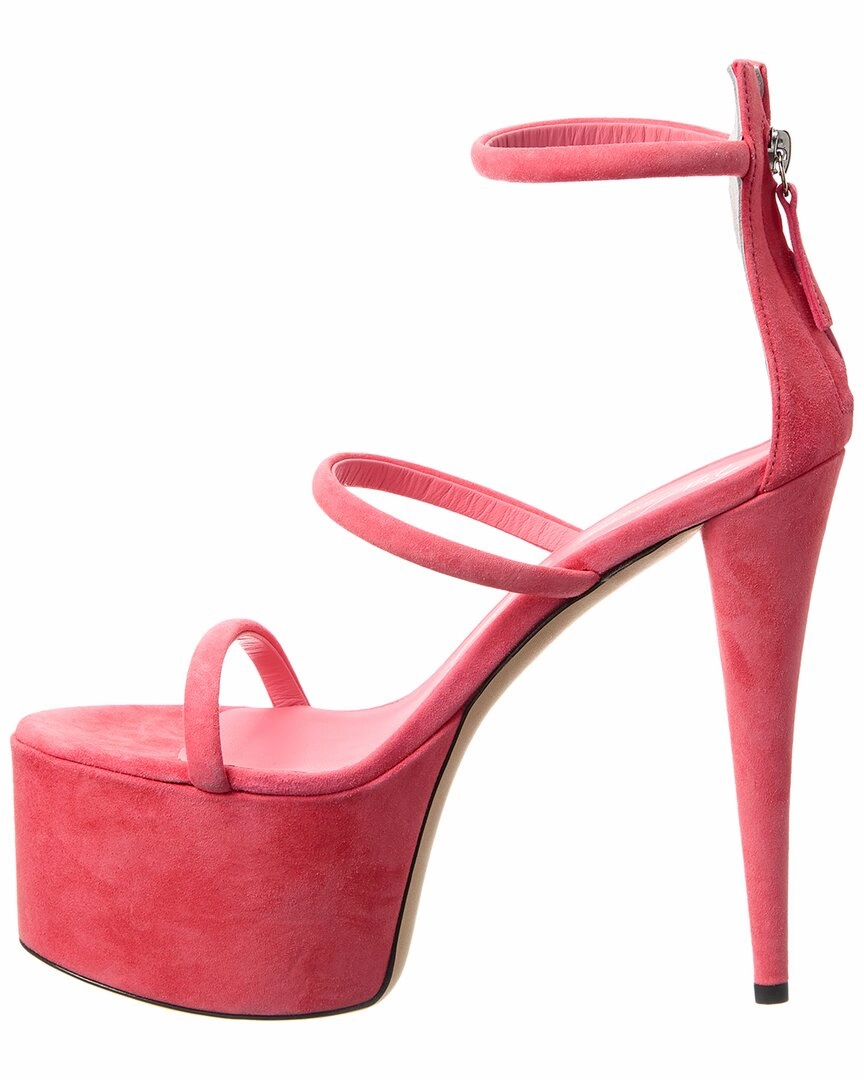 Giuseppe Zanotti Khalifa Slim Tall 90 Suede Platform Sandal