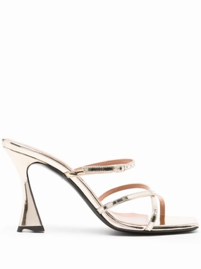 Gold Metallic Leather Ons Sandal