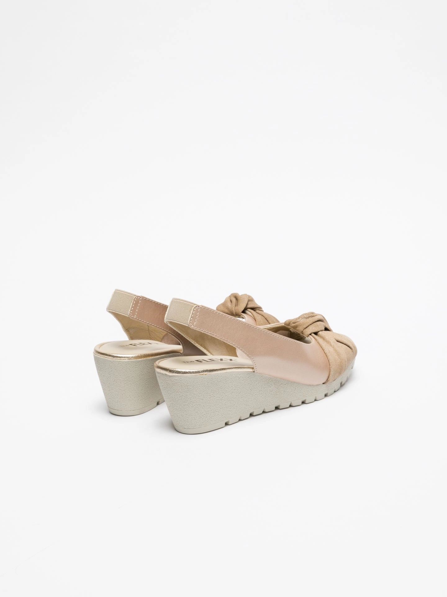 Gold Sling-Back Sandals