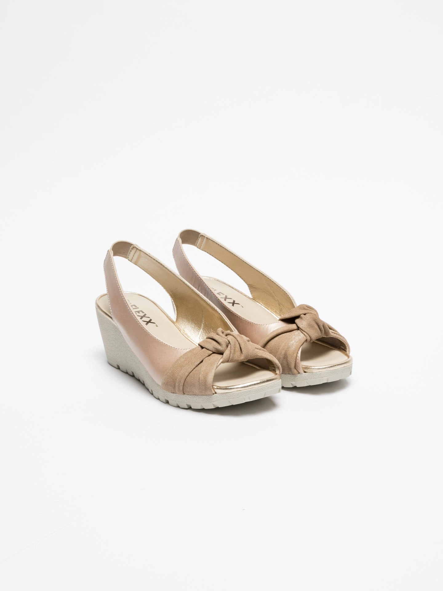 Gold Sling-Back Sandals