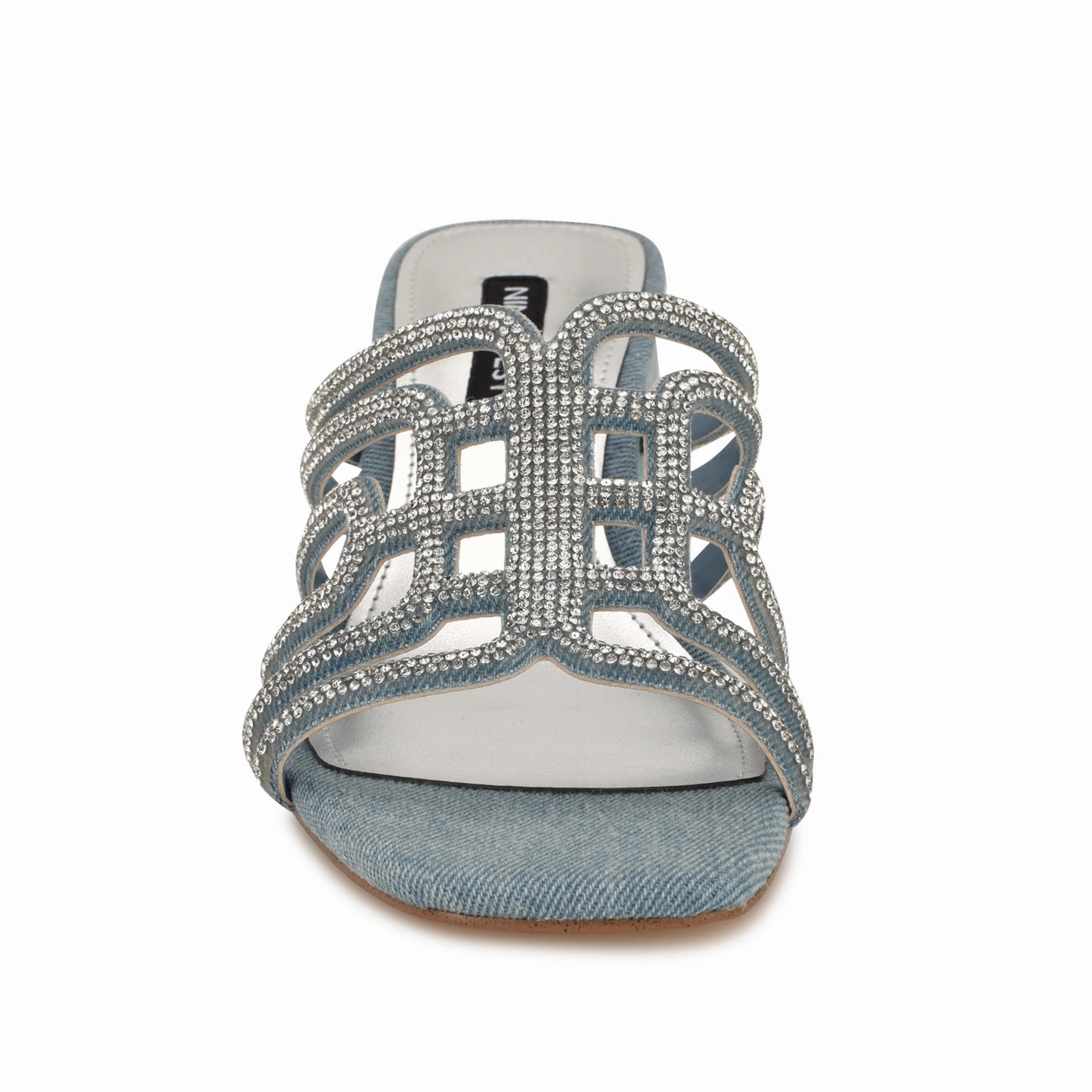 Grassa Block Heel Embellished Sandals