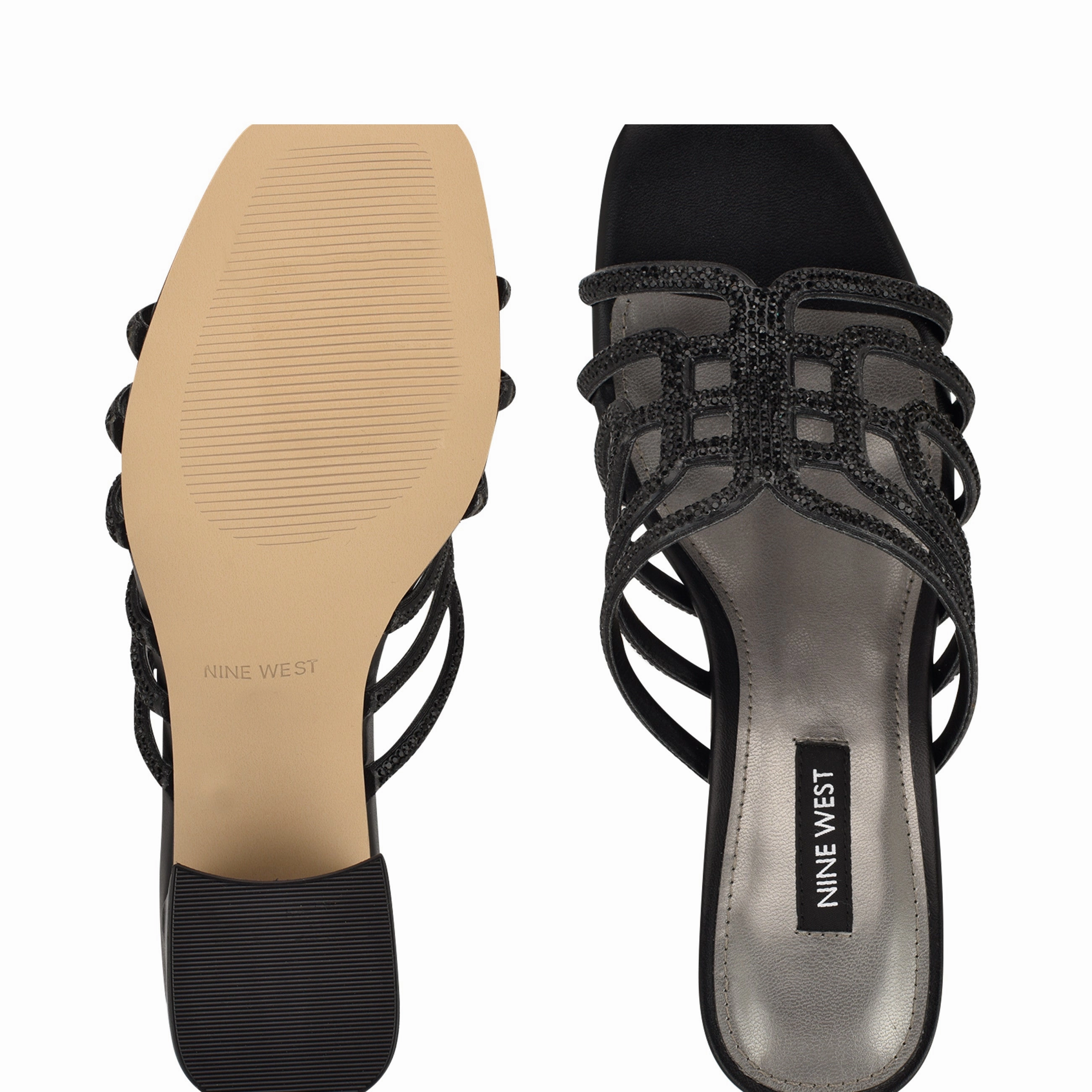 Grassa Block Heel Embellished Sandals