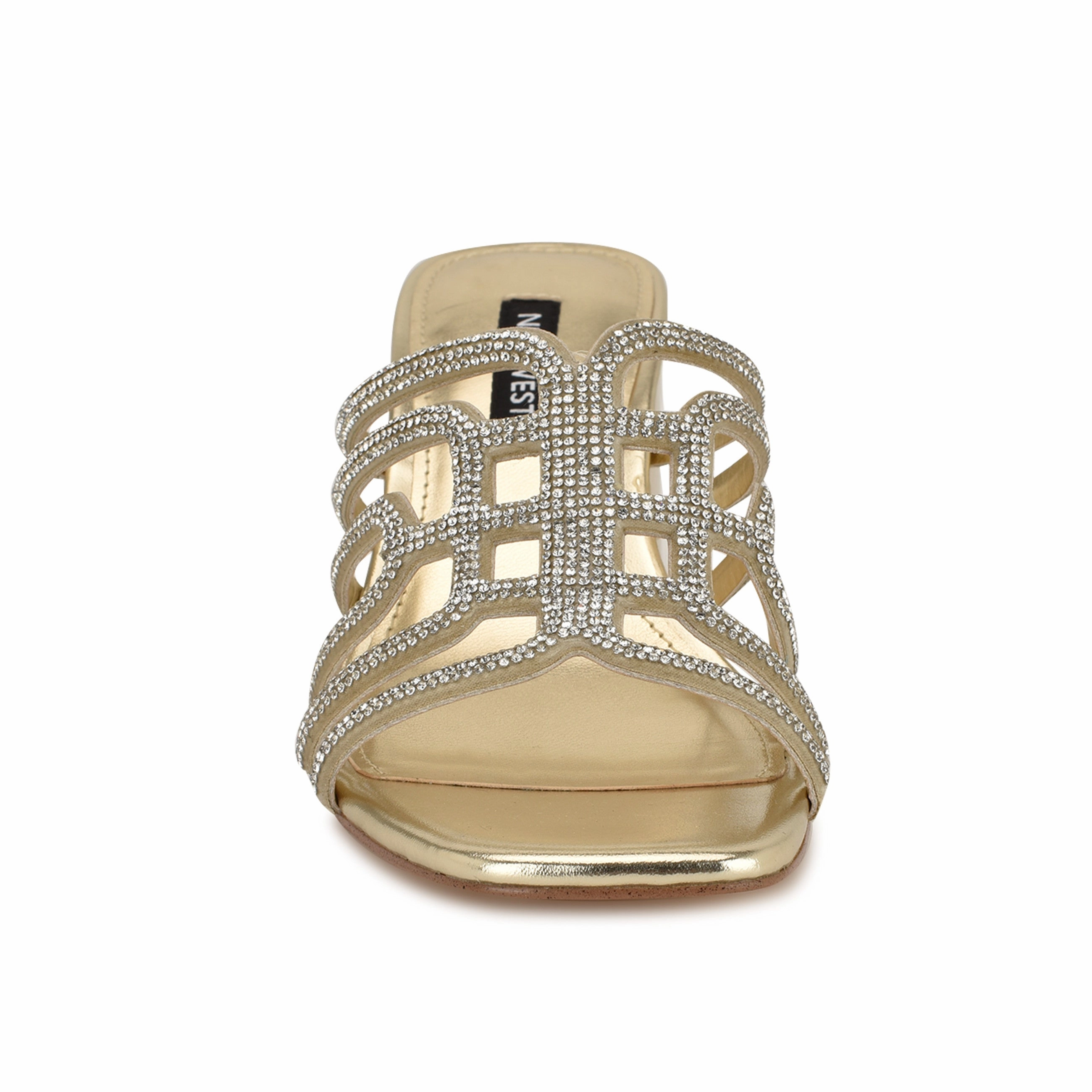 Grassa Block Heel Embellished Sandals