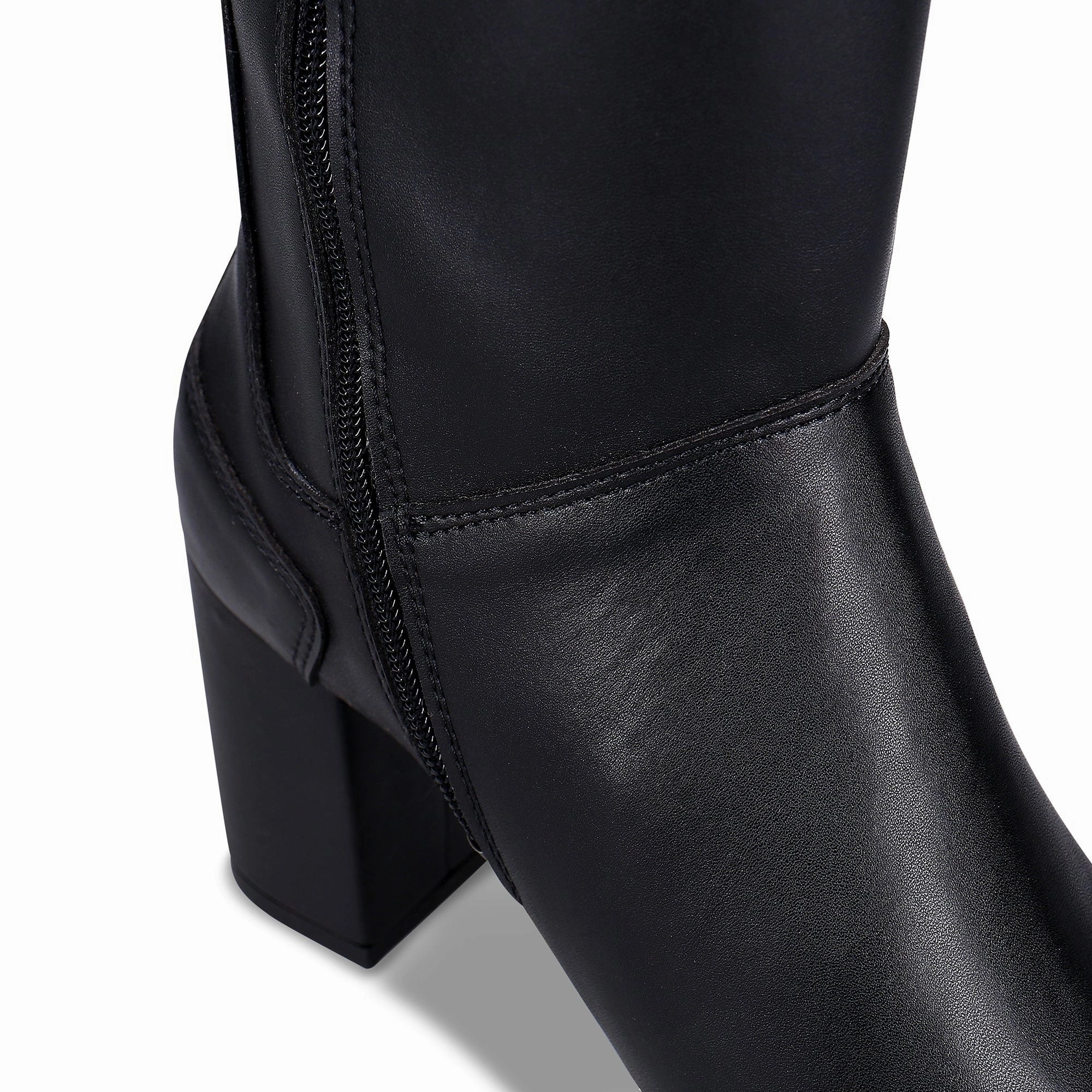 Greta Women's Vegan Apple Leather Calf Boots | Black