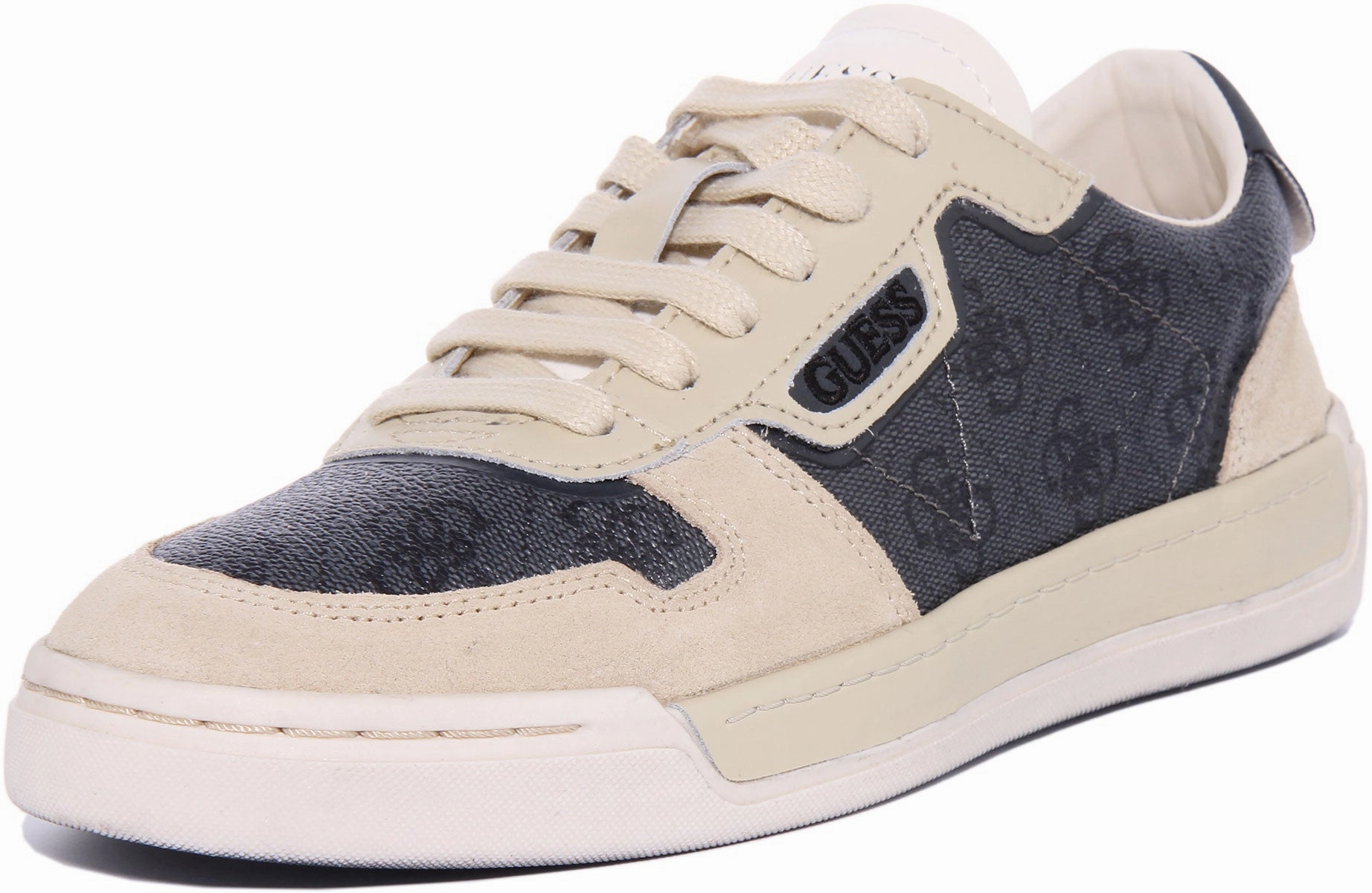 Guess Strave 4g Lace up Trainer In Grey For Men