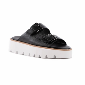 Hand To Hold Womens Buckle Faux Leather Platform Sandals