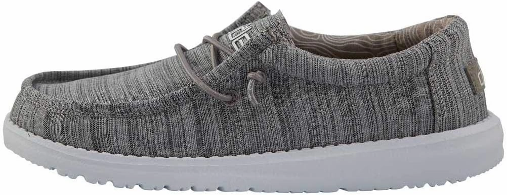 Hey Dude Boy's Wally Youth Multiple Colors | Boys Shoes | Boy's Lace Up Loafers | Comfortable & Light-Weight