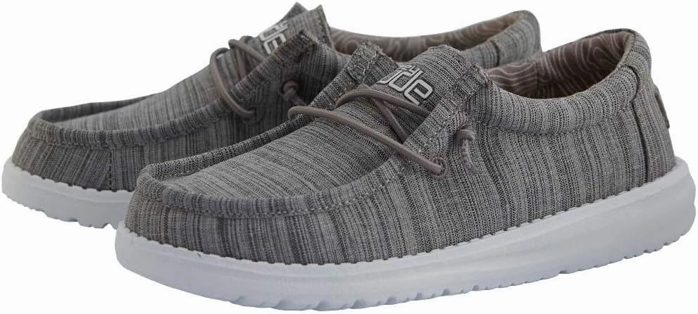 Hey Dude Boy's Wally Youth Multiple Colors | Boys Shoes | Boy's Lace Up Loafers | Comfortable & Light-Weight