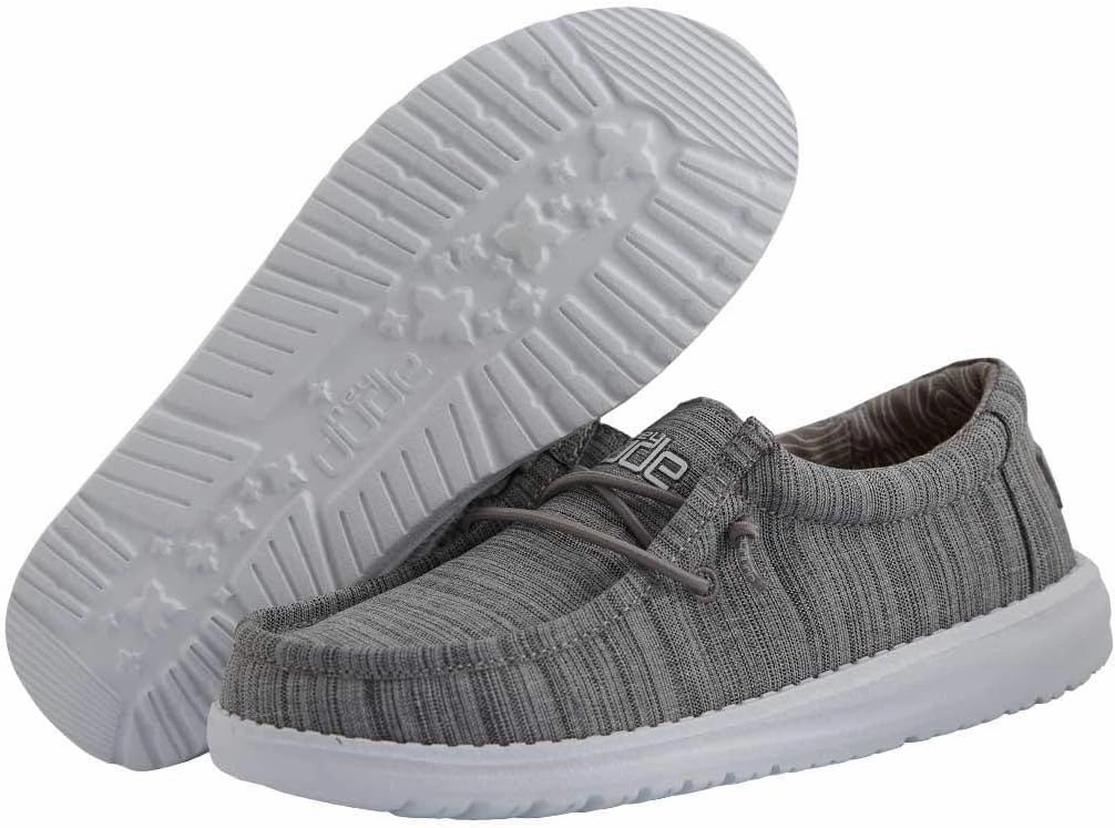 Hey Dude Boy's Wally Youth Multiple Colors | Boys Shoes | Boy's Lace Up Loafers | Comfortable & Light-Weight