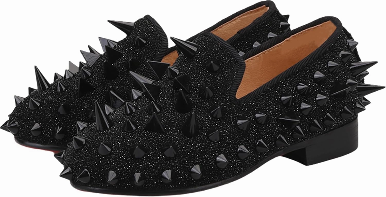 HI&HANN Toddler Boys Girls Dress Shoes Little Kid Shoes Wedding Dress Shoes Slip On Loafer Flats Shoes Matching Outfits
