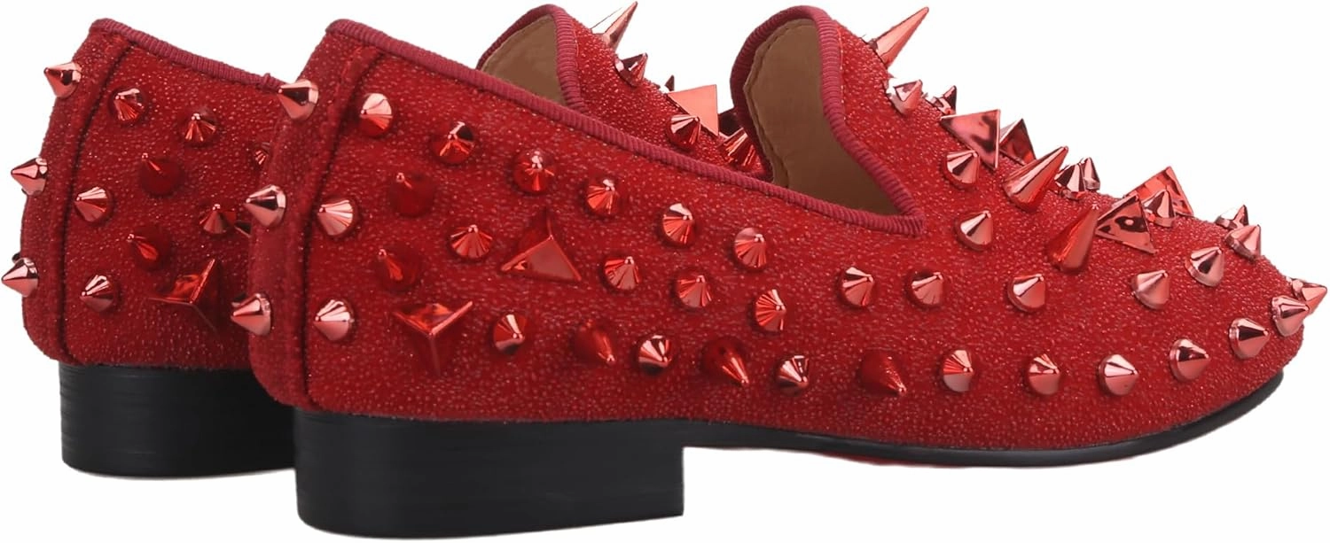 HI&HANN Toddler Boys Girls Dress Shoes Little Kid Shoes Wedding Dress Shoes Slip On Loafer Flats Shoes Matching Outfits