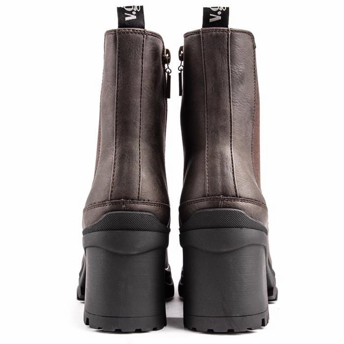 Hibiscus Women's Vegan Leather Chelsea Boots | Brown