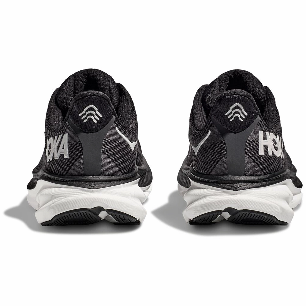 Hoka Clifton 9 Running Shoe Black/White (Men's)