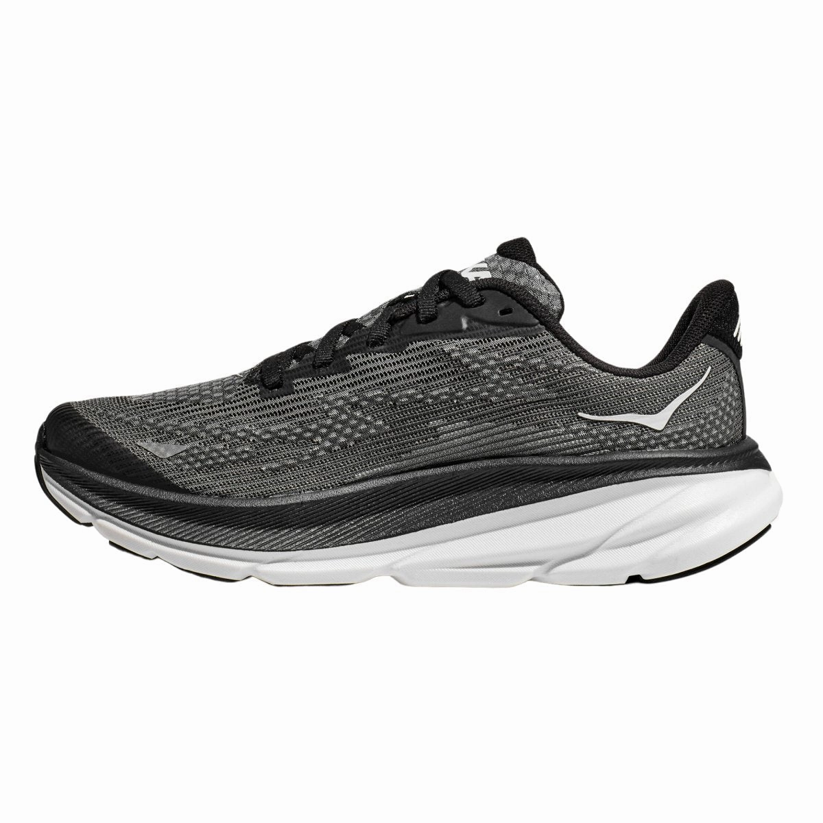 Hoka One One Kid's (Grade School) Clifton 9 Black/White