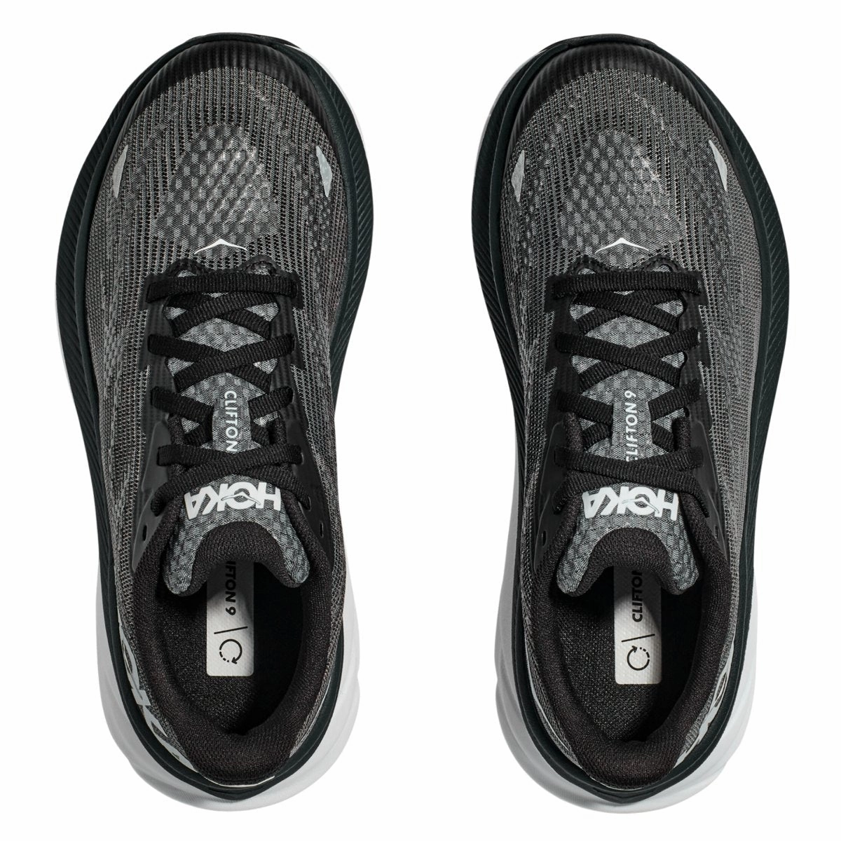 Hoka One One Kid's (Grade School) Clifton 9 Black/White