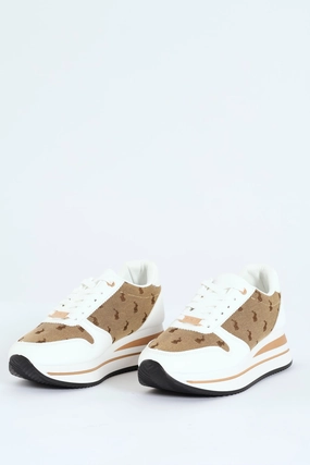 Jacquard Runner Sneaker - Stone