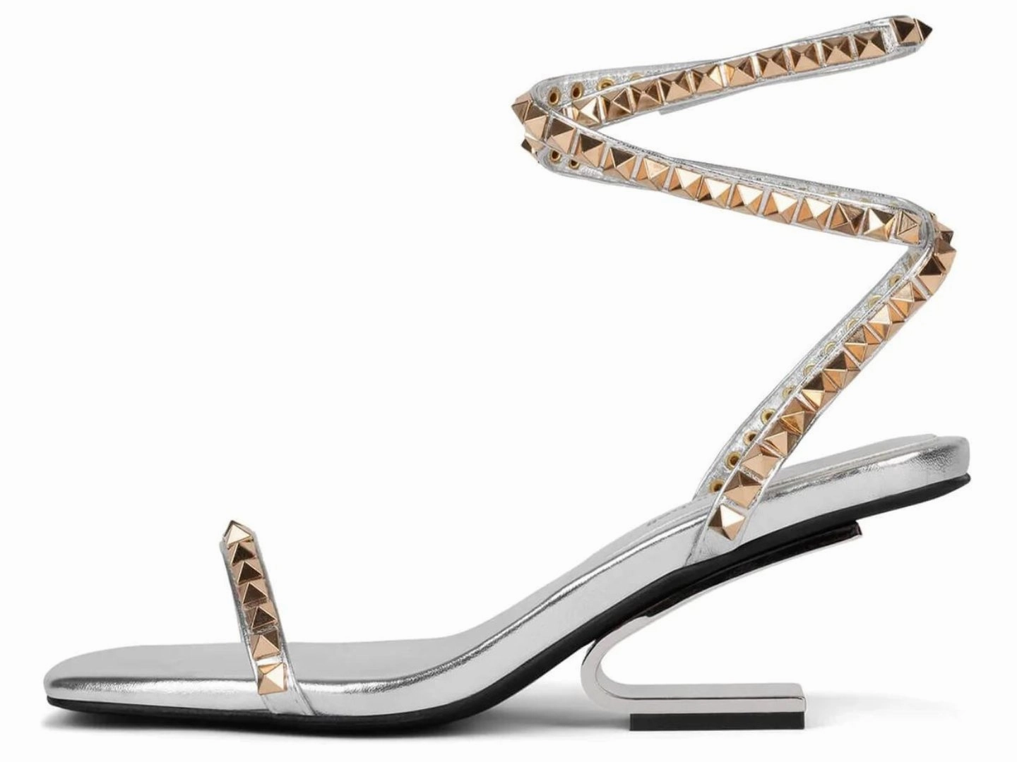 Jeffrey Campbell: Luxor-LB in Silver Gold Combo
