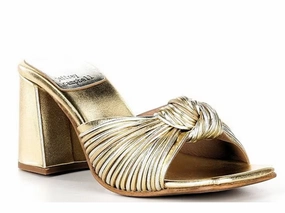 Jeffrey Campbell: Melonger-4 in Gold Combo