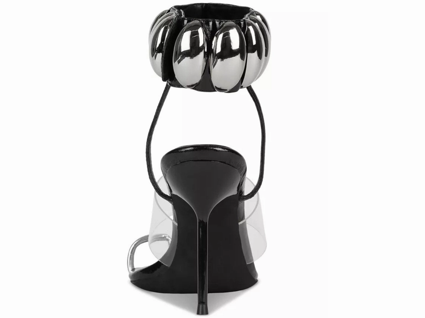 Jeffrey Campbell: Occasion in Black Patent & Silver