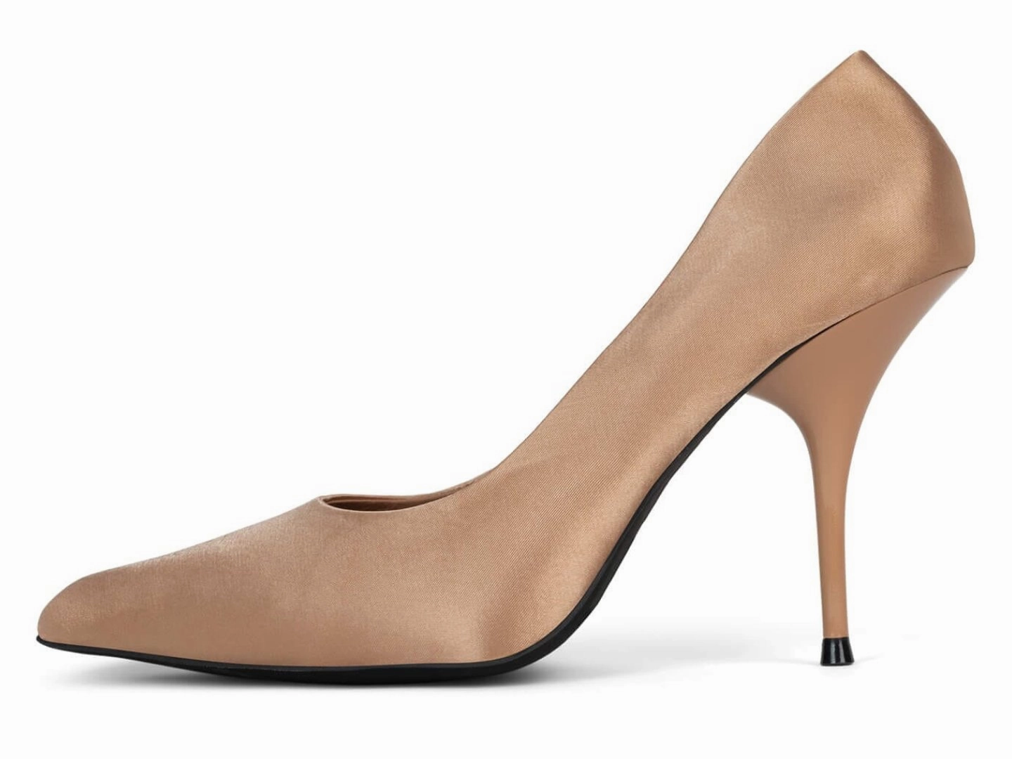 Jeffrey Campbell: Satisfied in Lt Beige Satin