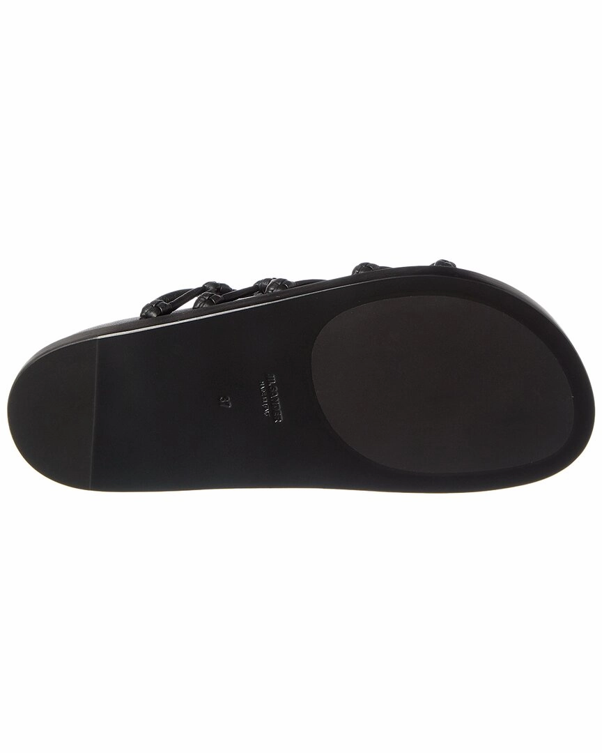 Jil Sander Logo Leather Sandal